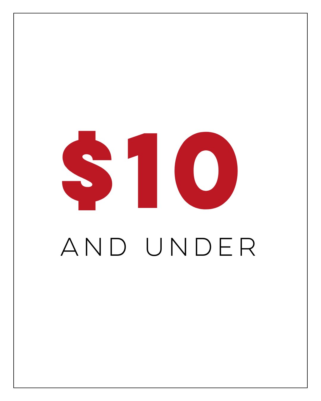 $10 Warehouse Sale