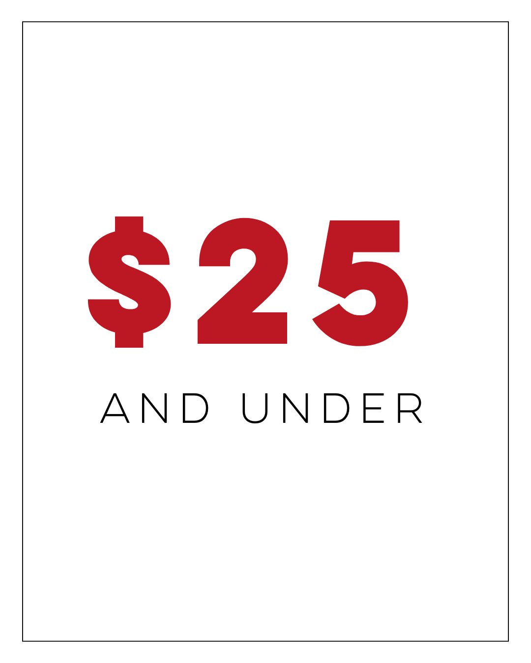 $25 Warehouse Sale