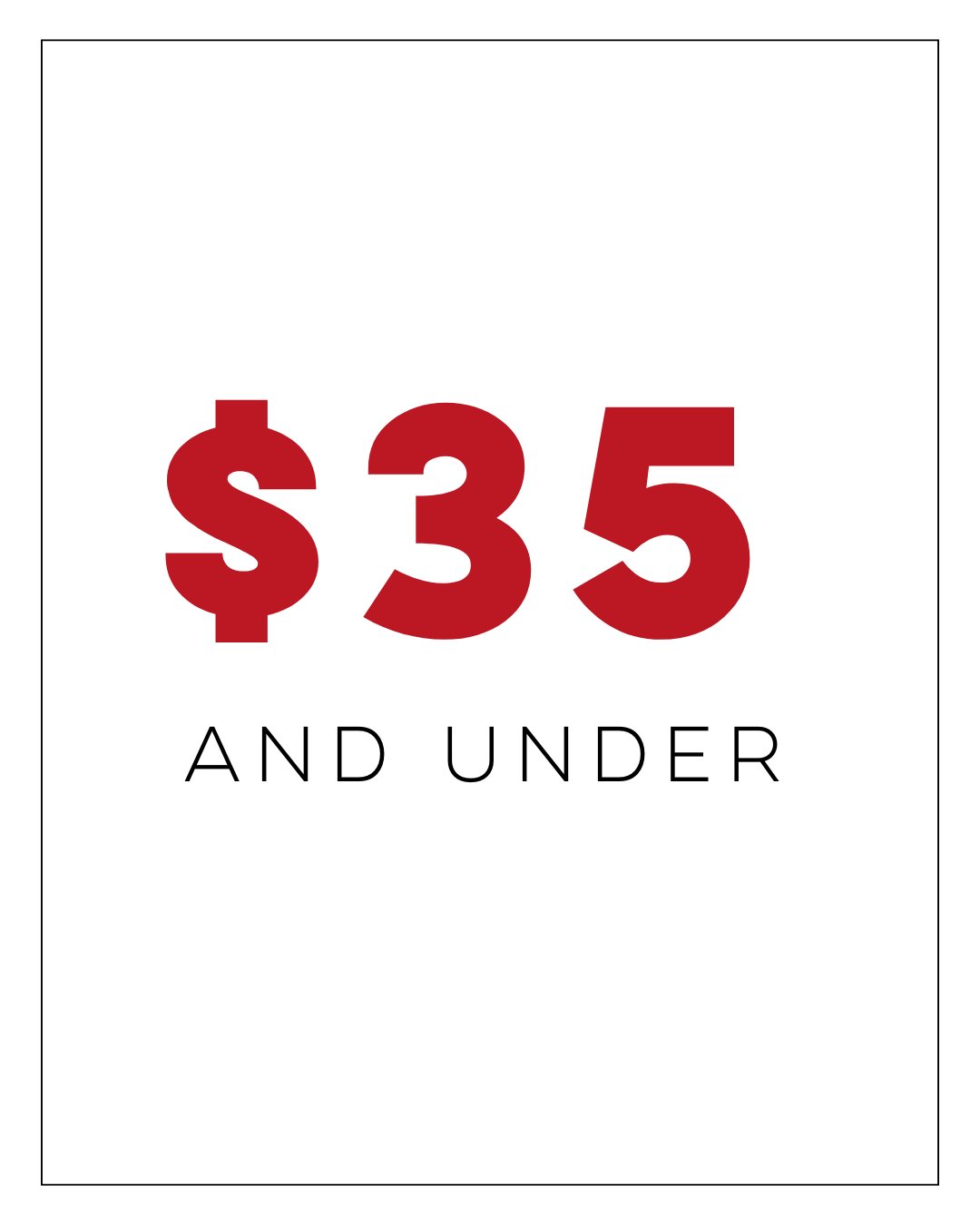 $35 Warehouse Sale