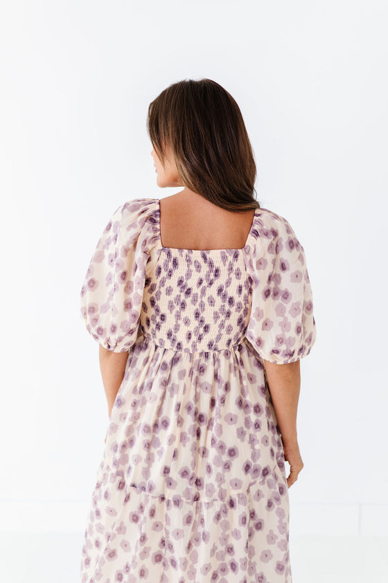 Milani Floral Dress in Lavender