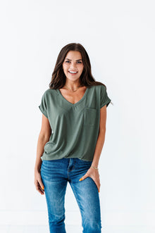  Jersey Girl Top in Olive