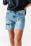 Knox Distressed Patch Shorts