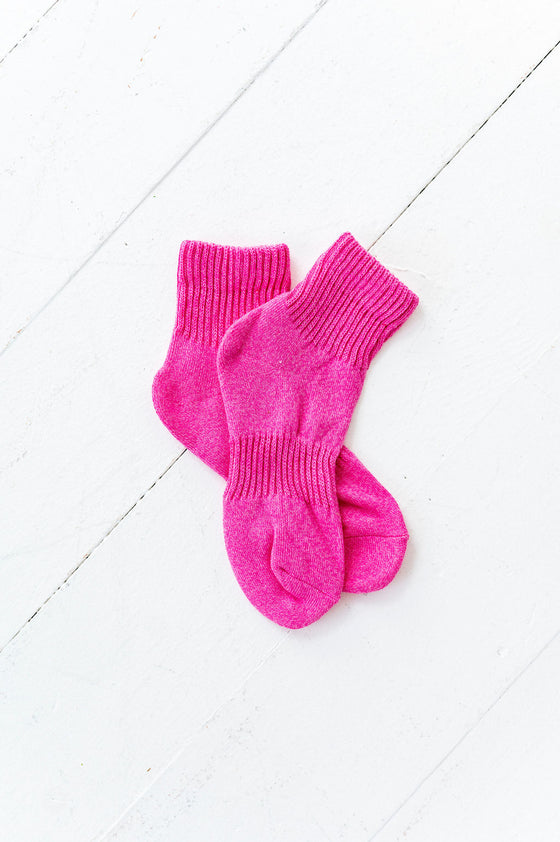 Classic Crew Socks in Pink