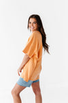 Lisa Oversized Boyfriend Tee in Orange