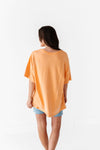 Lisa Oversized Boyfriend Tee in Orange