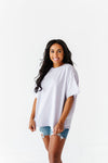 Lisa Oversized Boyfriend Tee in Lavender