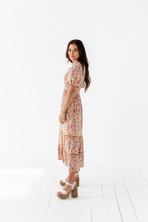 Teri Floral Dress - Size Small Left