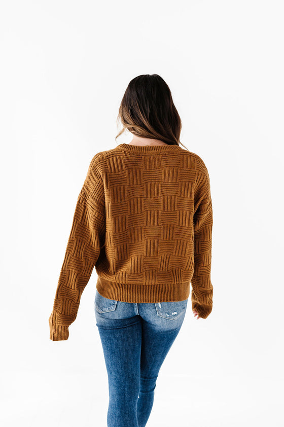 Peyton Woven Sweater - Size Medium Left