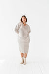 Dahlia Tiered Dress in Dark Navy