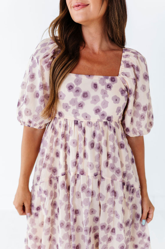 Milani Floral Dress in Lavender