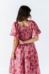 Milani Floral Dress in Pink - Size Small Left