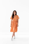 Danica Button Down Dress in Apricot