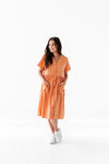 Danica Button Down Dress in Apricot