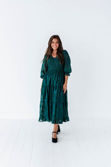  Charlotte Smocked Midi Dress