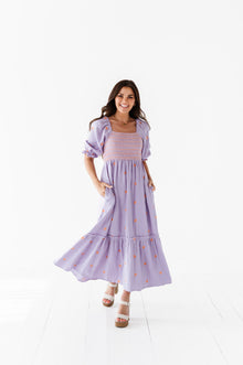  Kemry Embroidered Dress in Lavender