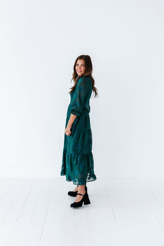 Charlotte Smocked Midi Dress