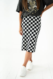  Finish Line Checkered Skirt