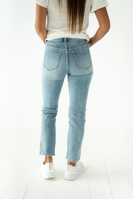 Marty Cropped Straight Jeans - Size 25/3 Left