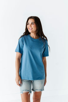  Abbie Crewneck T-Shirt in Blue