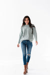 Tori Ribbed Sweater in Dusty Sage - Size Small Left