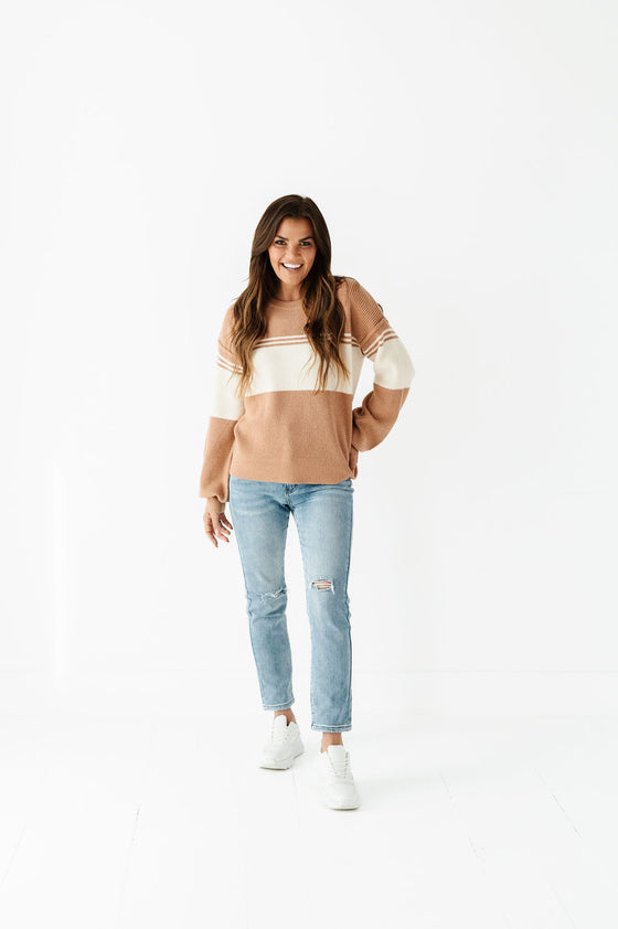 Gracelyn Stripe Sweater - Size M & L Left
