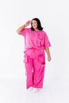 Kynlee Cargo Set in Pink