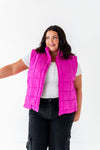 Westwick Puffer Vest in Fuschia