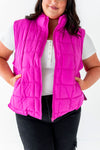 Westwick Puffer Vest in Fuschia