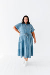 Lennox Dress in Denim Blue