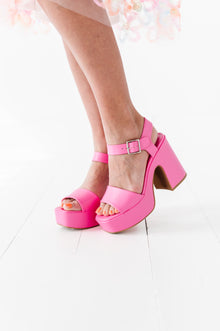  Elle Platform Heel in Pink