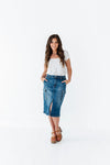 Camilla Cargo Skirt in Denim