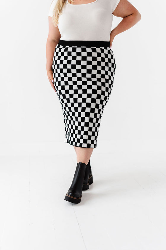 Finish Line Checkered Skirt
