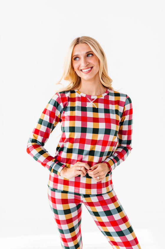 Women's You Had Me At Plaid Pajama Set