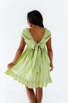 Tessa Babydoll Dress in Lime