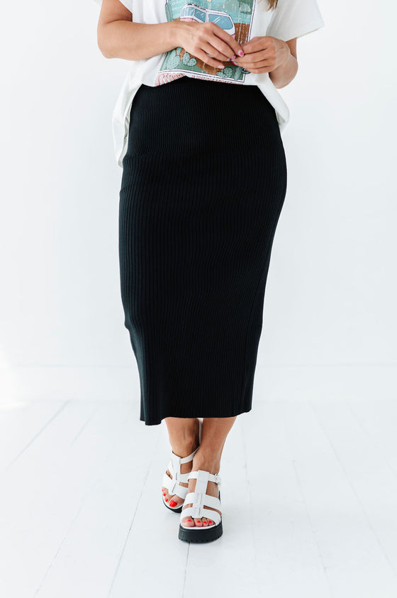 Veronica Ribbed Sweater Skirt