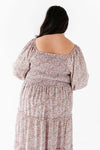 Greta Floral Dress In Lavender - Size XL & 4X Left