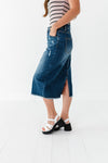 Olivia Denim Skirt in Blue