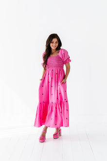  Kemry Embroidered Dress in Pink