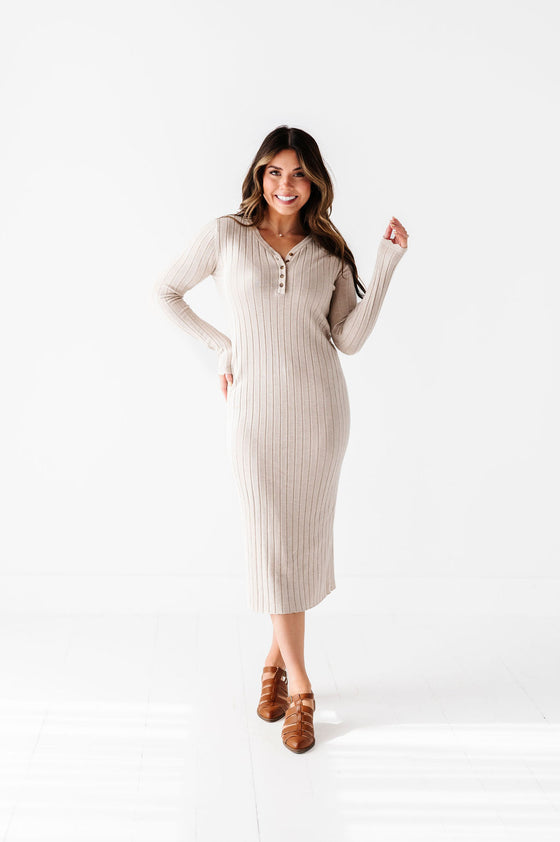 Willow Sweater Dress in Natural