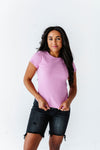 Sydney Ribbed Top in Light Orchid