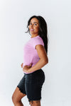 Sydney Ribbed Top in Light Orchid