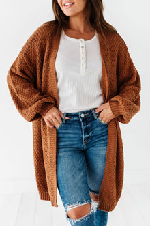  Chilton Cardigan in Rust