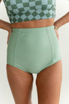 Classic High Waisted Bottoms in Seafoam L&K Exclusive