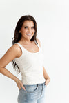 Tracy Tank in Oatmeal - Size S Left