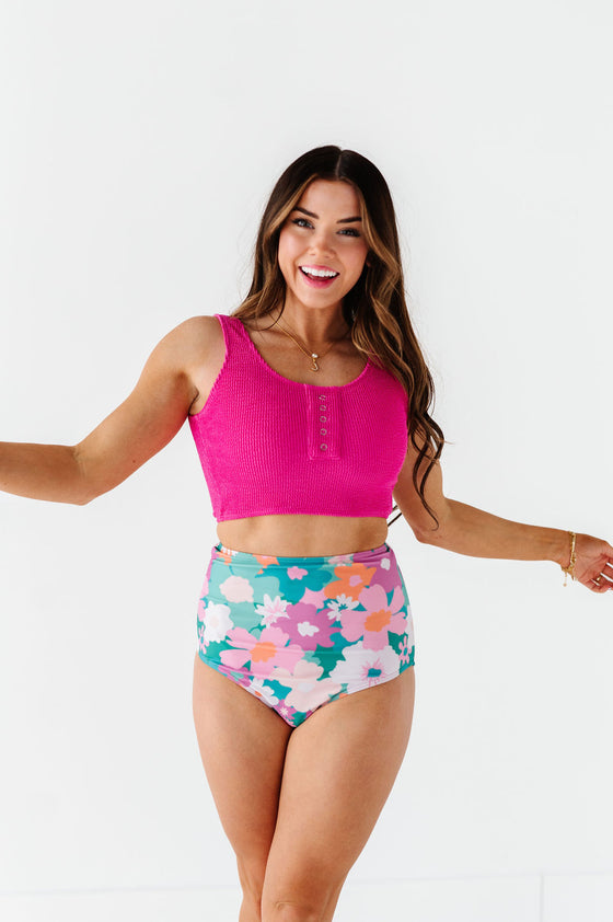 High Waisted Bottoms in Oasis Floral