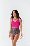 Leopard High Waisted Ruched Bottoms