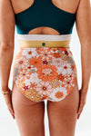 Mid Rise Bottoms in Groovy Floral