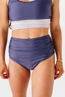  Basic Beach Ruched Bottoms in Mulberry