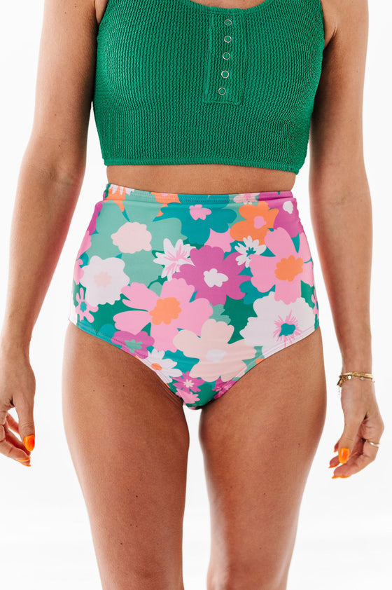 High Waisted Bottoms in Oasis Floral
