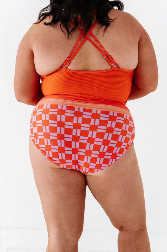 Maven Mid Rise Bottoms in Throwback Check